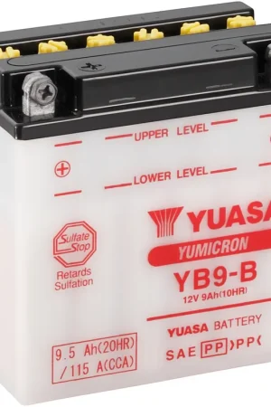 Merkproduct YUASA - YB9-B - Batteries - DRY CHARGED