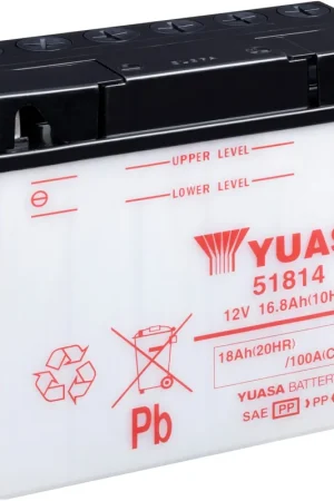 Tijdelijk Beschikbaar YUASA - 51814 - Batteries - DRY CHARGED