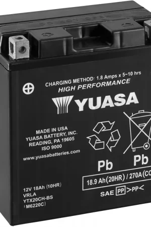 Favoriet YUASA - YTX20CH-BS HPMF (CP) - Batterijen - COMBIPACK EU2019/1148