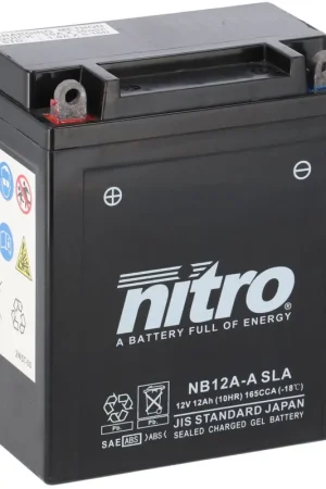 NITRO - NB12A-A GEL - Batteries - WET CHARGED Nieuw