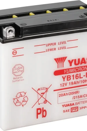 YUASA - YB16L-B - Batteries - DRY CHARGED Koop Vandaag
