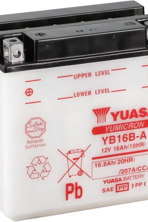 YUASA - YB16B-A - Batteries - DRY CHARGED Koop Vandaag