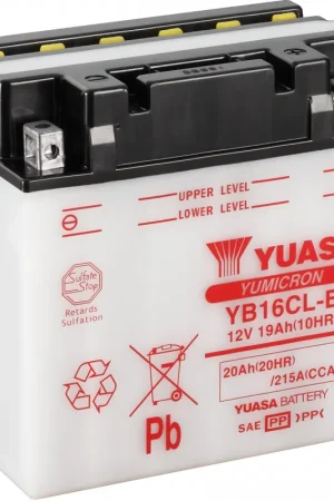 In De Mode YUASA - YB16CL-B (DC) - Batteries - DRY CHARGED