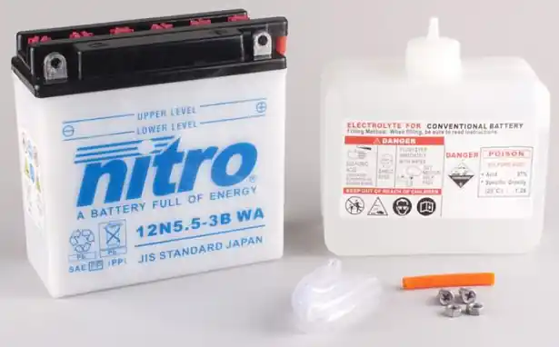 NITRO - 12N5.5A-3B - Batteries - Compatibel met Yamaha Rd 250 en 350 Must-Have