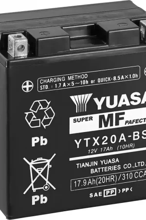 Flitsaanbieding YUASA - YTX20A-BS (CP) - Batteries - COMBIPACK EU2019/1148