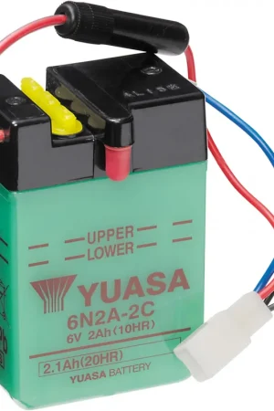 Snelle Levering YUASA - 6N2A-2C (DC) - Batteries - Compatibel met Honda St 70