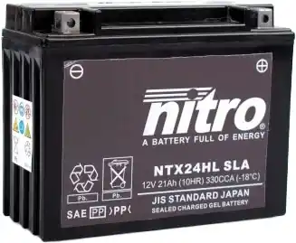 NITRO - NTX24HL SLA - Batteries - WET CHARGED Direct Verzonden