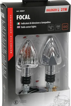 LAMPA - FOCAL CORNER LIGHTS - Indicator - 21W - Chrome Finale Uitverkoop