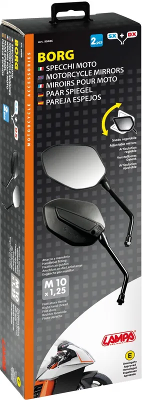 LAMPA - BORG - Indicator - Pair of Rearview Mirrors Wereldwijde Verzending