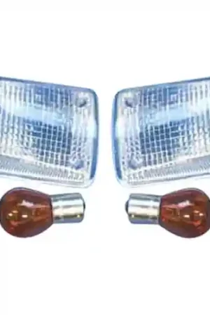 Superprijs UNIVERSAL - INDICATOR LENS SUZUKI GSX-R/GSF 91-00 - SET 2 PCS MET 2 AMBER BULBS