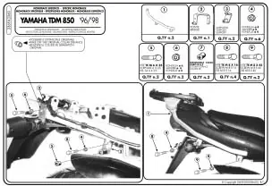 Direct Beschikbaar GIVI - 336F-MONORACK TDM850 96-UP - Brackets - Compatibel met Yamaha TDM 850