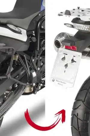 GIVI - PLR5103-QUICK REL HOLDER - Brackets - Compatibel met BMW F 650/800GS Fabrieksprijs