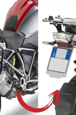 GIVI - PLR5108-QUICK REL. CASE HOLDER - Brackets - Geschikt voor BMW R 1200 GS Speciale Aanbieding