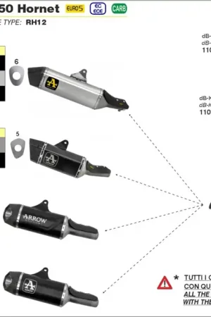 ARROW - INDY RACE EVO ALUMINIUM DARK - Exhaust - Carbon End Cap Lage Prijs