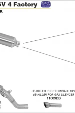 Korting ARROW - GP2 - Exhaust - Silencers