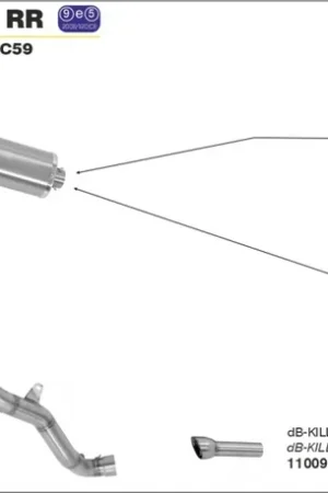 ARROW - GP2 - Exhaust - SILENCERS Topkwaliteit