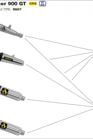 Uitverkoop ARROW - X-KONE - Exhaust - Silencer