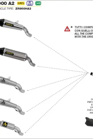 Limited Edition ARROW - GP2 DARK - Exhaust - Silencers