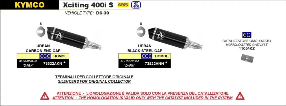 ARROW - CATALYTIC LINK PIPE - Exhaust - Katalysator Uitverkoop
