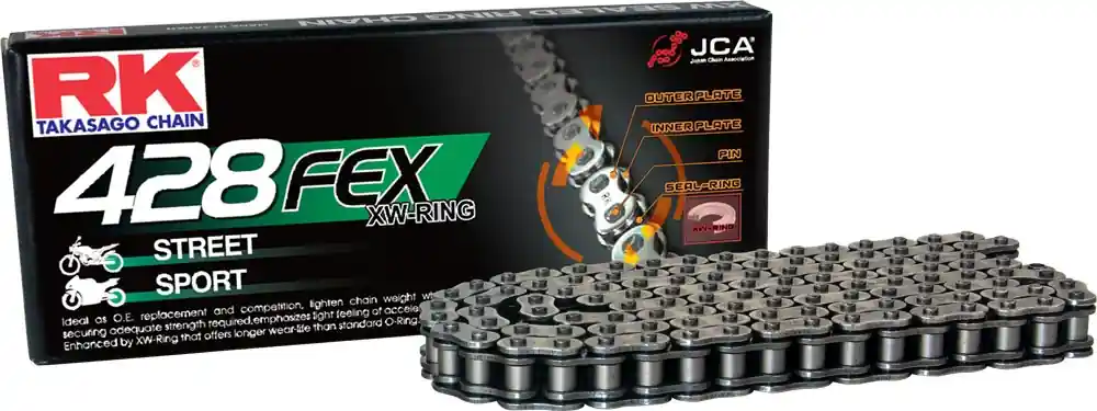 RK - 428FEX - Chains - 144 CL CLIP Goedkoop