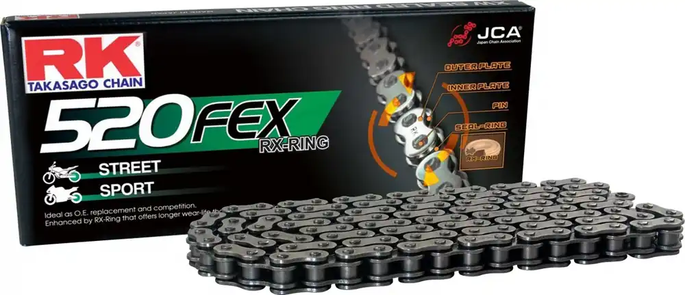 RK - 520FEX - Chains - 90 OUTER LINK Voordeelprijs