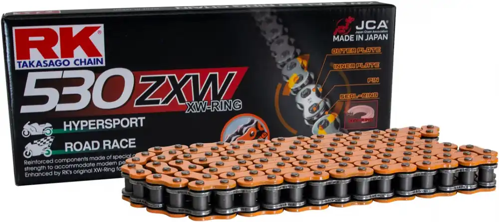 Groothandel RK - DD530ZXW - Chains - ORANGE, ULTRA REINFORCED