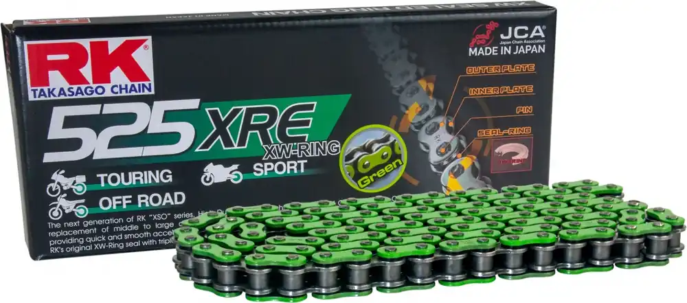 Luxe RK - MM525XRE - Chains - GREEN, SUPER REINFORCED