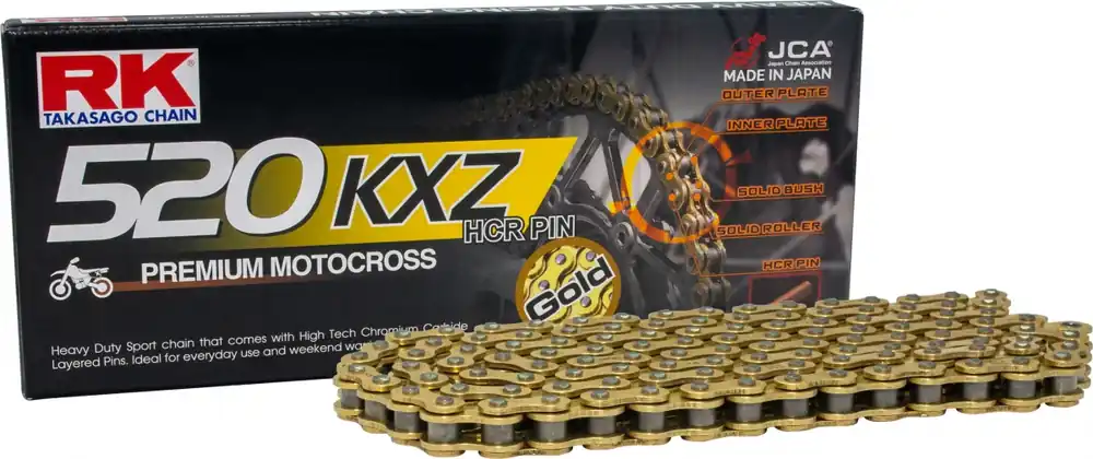 Meest Verkocht RK - GB520KXZ - Chains - GOLD, ULTRA REINFORCED