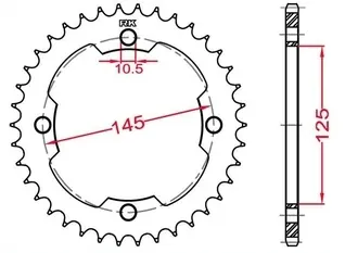 RK - REAR 40T, 520 - Sprockets - 40T Alleen Vandaag