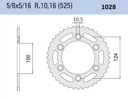 CHIARAVALLI - REAR 36T - Sprockets - 36T Lage Prijs