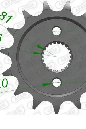 Nieuw Model AFAM - FRONT 14T, 428 - Sprockets - 14 tanden