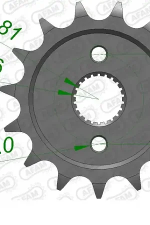 Topkwaliteit AFAM - FRONT 16T, 428 - Sprockets - Geschikt voor diverse toepassingen