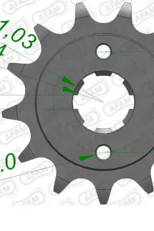 AFAM - FRONT 14T, 520 - Sprockets - 14T Laatste Versie