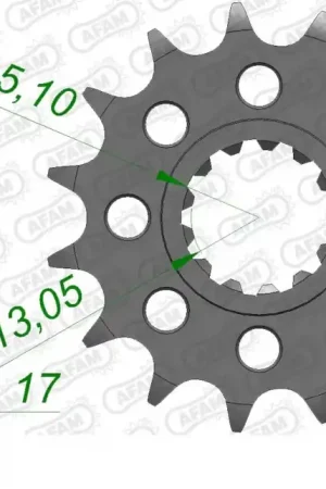 Betaalbaar AFAM - FRONT 14T, 520 - Sprockets - 14T