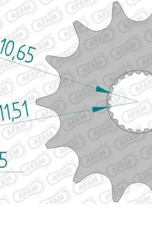 AFAM - FRONT 15T, 520 - Sprockets - 15T Alleen Vandaag