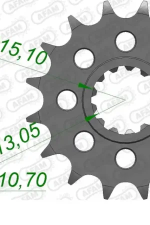 Nieuwe Collectie AFAM - FRONT 15T, 520 - Sprockets - 15T tandwiel