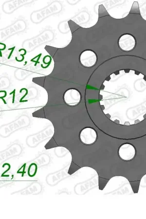 Modern AFAM - FRONT 16T, 520 - Sprockets - Geschikt voor diverse voertuigen