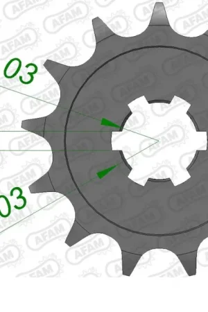 Gecertificeerd AFAM - FRONT 13T, 428 - Sprockets - 13T Tandwiel