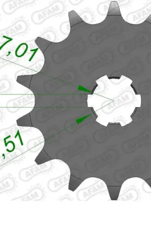 AFAM - FRONT 15T, 420 - Sprockets - 15 tanden Modern