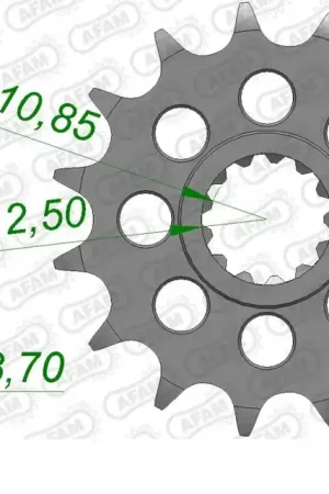 Koop Online AFAM - FRONT 17T, 520 - Sprockets - 17 tanden