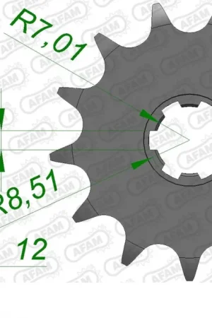 Beste Prijs AFAM - FRONT 13T, 428 - Sprockets - 13T