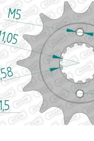 AFAM - FRONT 14T, 520 - Sprockets - 14T 520 Geld-Terug-Garantie