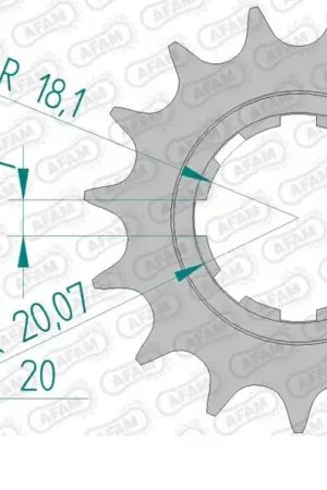 Express Levering AFAM - FRONT 16T, 530 - Sprockets - 16T