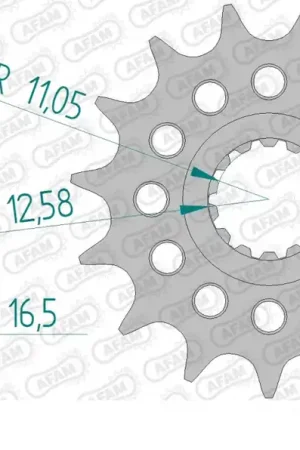 Direct Verzonden AFAM - FRONT 15T, 520 - Sprockets - 15T