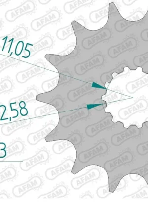 AFAM - FRONT 14T, 520 - Sprockets - 14T Plaats Bestelling