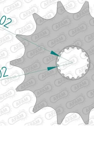 Flitsaanbieding AFAM - FRONT 14T, 520 - Sprockets - 14T