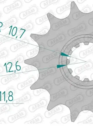 Authentiek AFAM - FRONT 12T, 520 - Sprockets - 12T