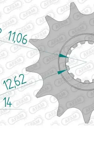Betrouwbaar AFAM - FRONT 13T, 520 - Sprockets - 13 tanden