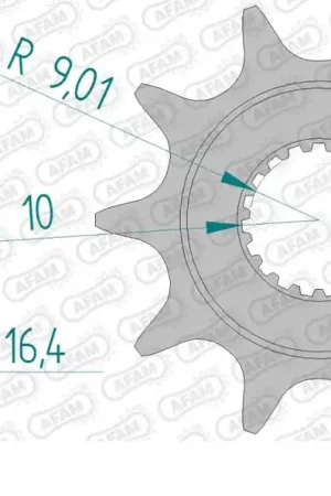 AFAM - FRONT 9T, 520 - Sprockets - 9 tanden Betaalbaar