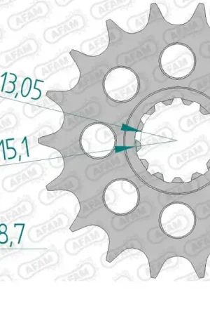 AFAM - FRONT 16T, 520 - Sprockets - Hoge kwaliteit Voordeelprijs